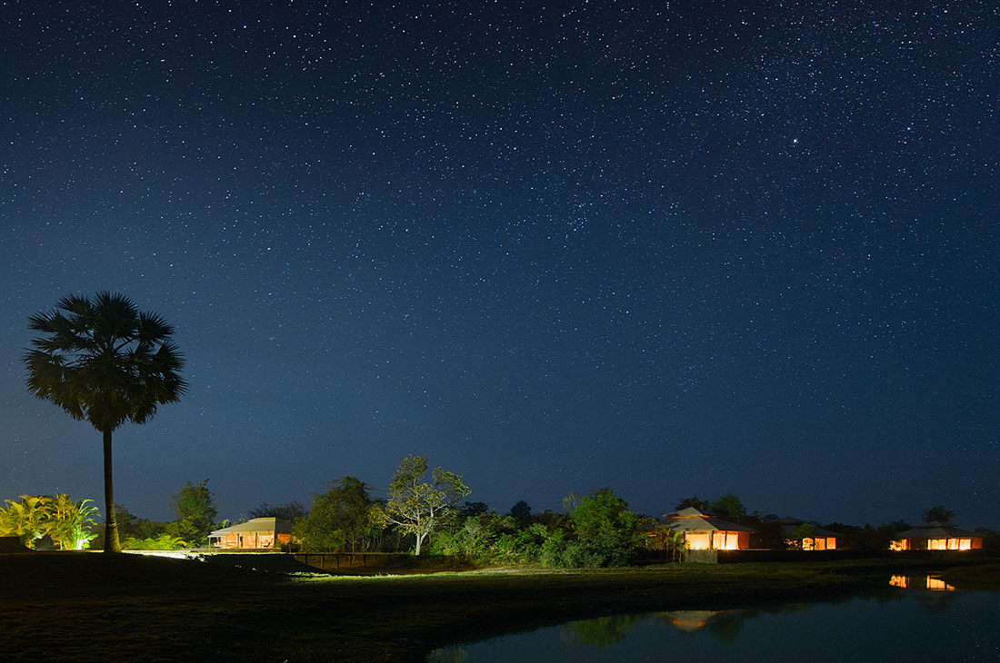 自然に囲まれ、夜は満天の星