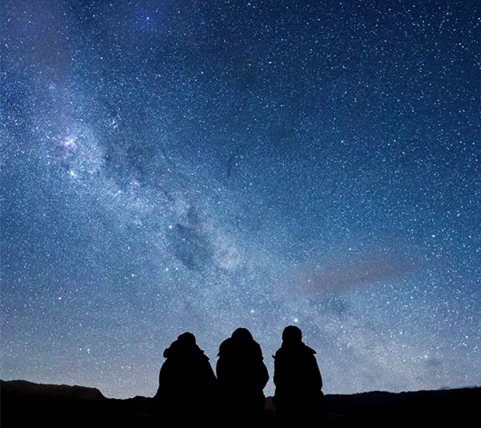 星空保護区の名前にふさわしい圧巻の星空